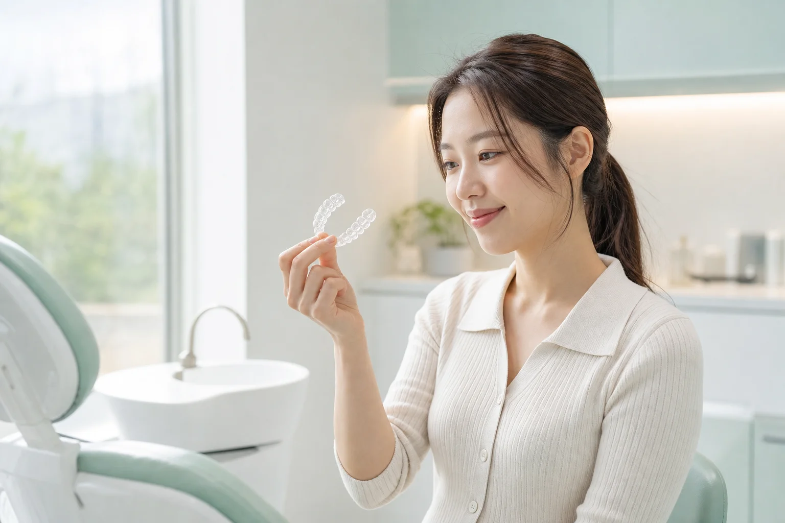 울산 교정 치과 상담을 준비하는 모습